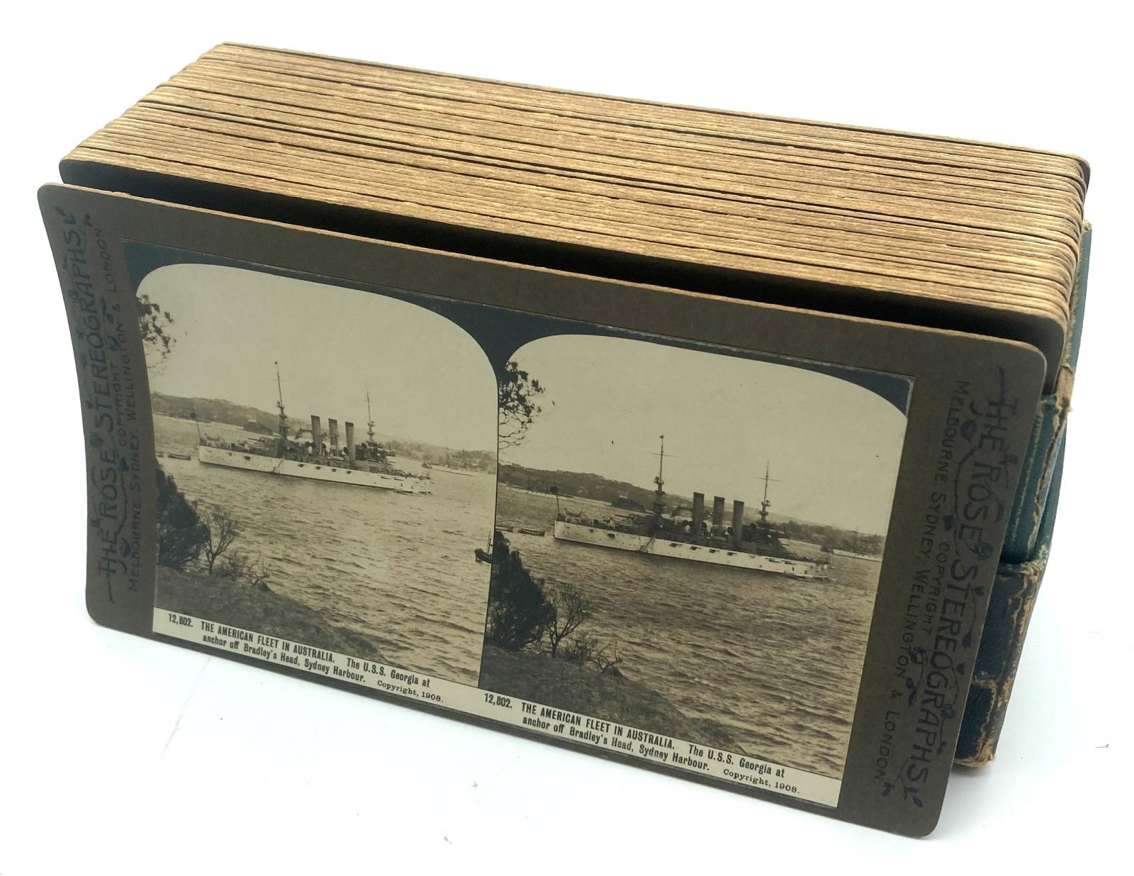 Open box showing stereoview card