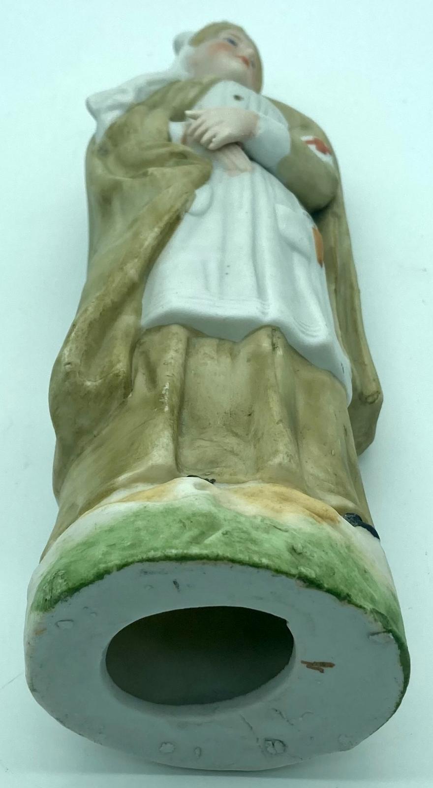 Red Cross nurse figure - view from base