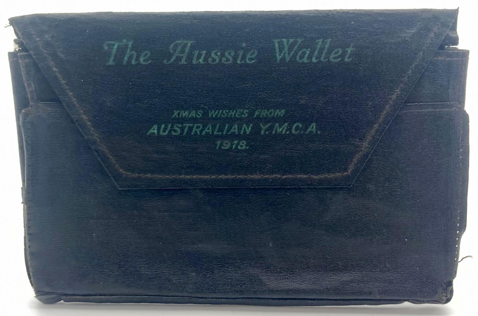 'The Aussie Wallet' showing inscription