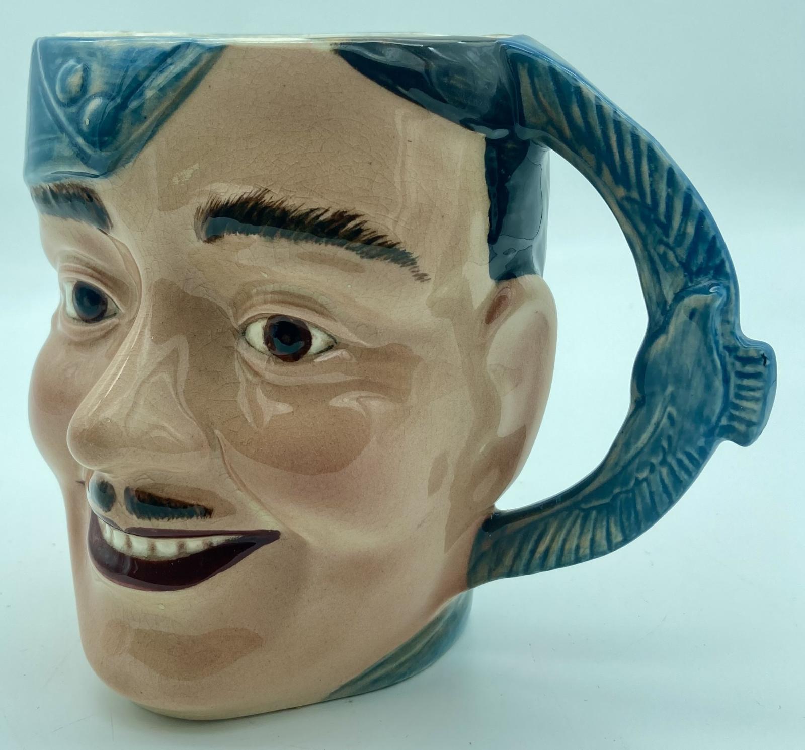 Side view of Beswick Toby Jug - Air Force - showing handle