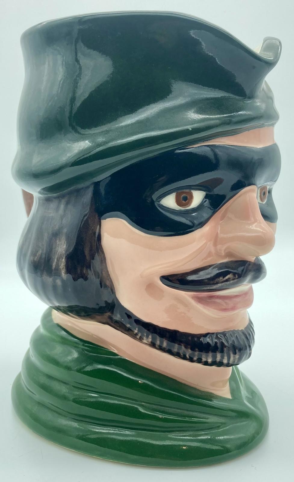 Side view of Robin Hood toby jug 