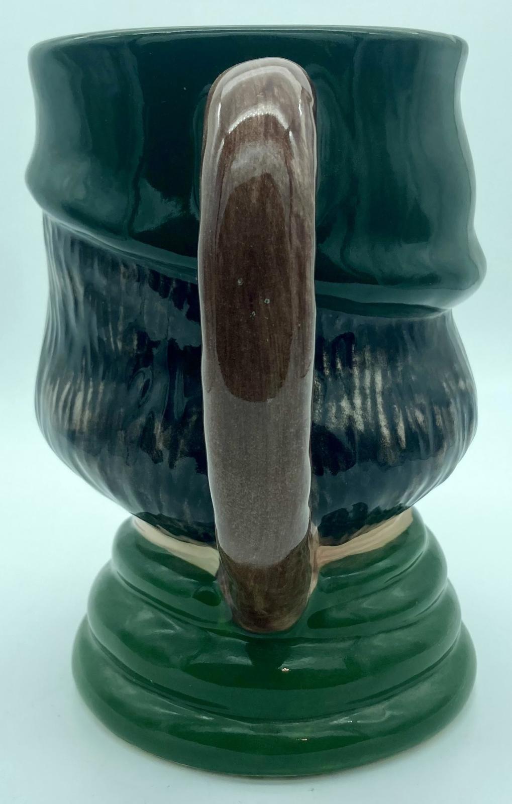 Back view of Robin Hood toby jug 