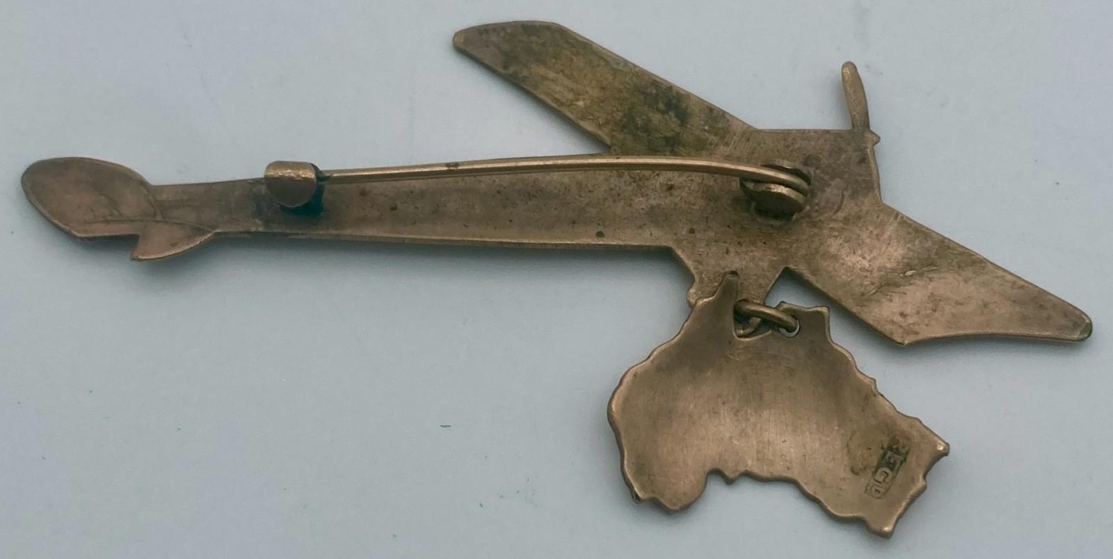 Reverse of brooch showing pin attachment