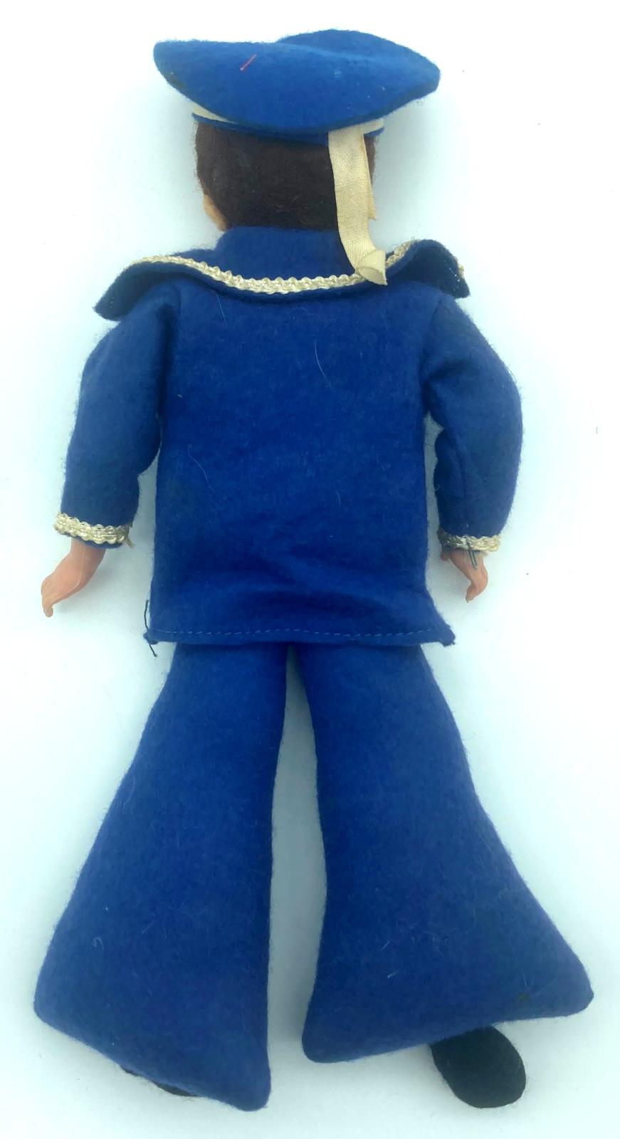 Vintage sailor doll - back view