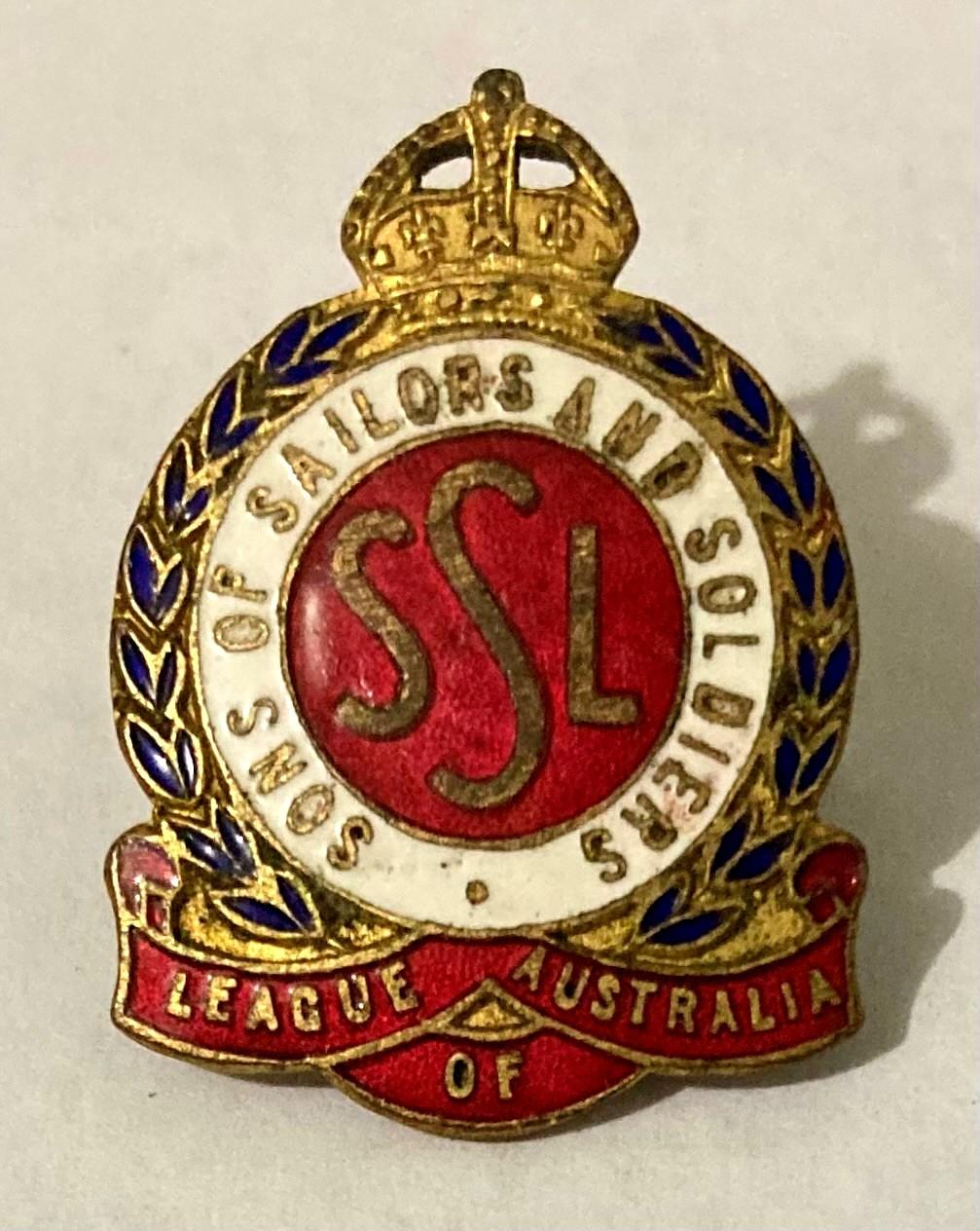 Sons of Sailors and Soldiers League of Australia badge