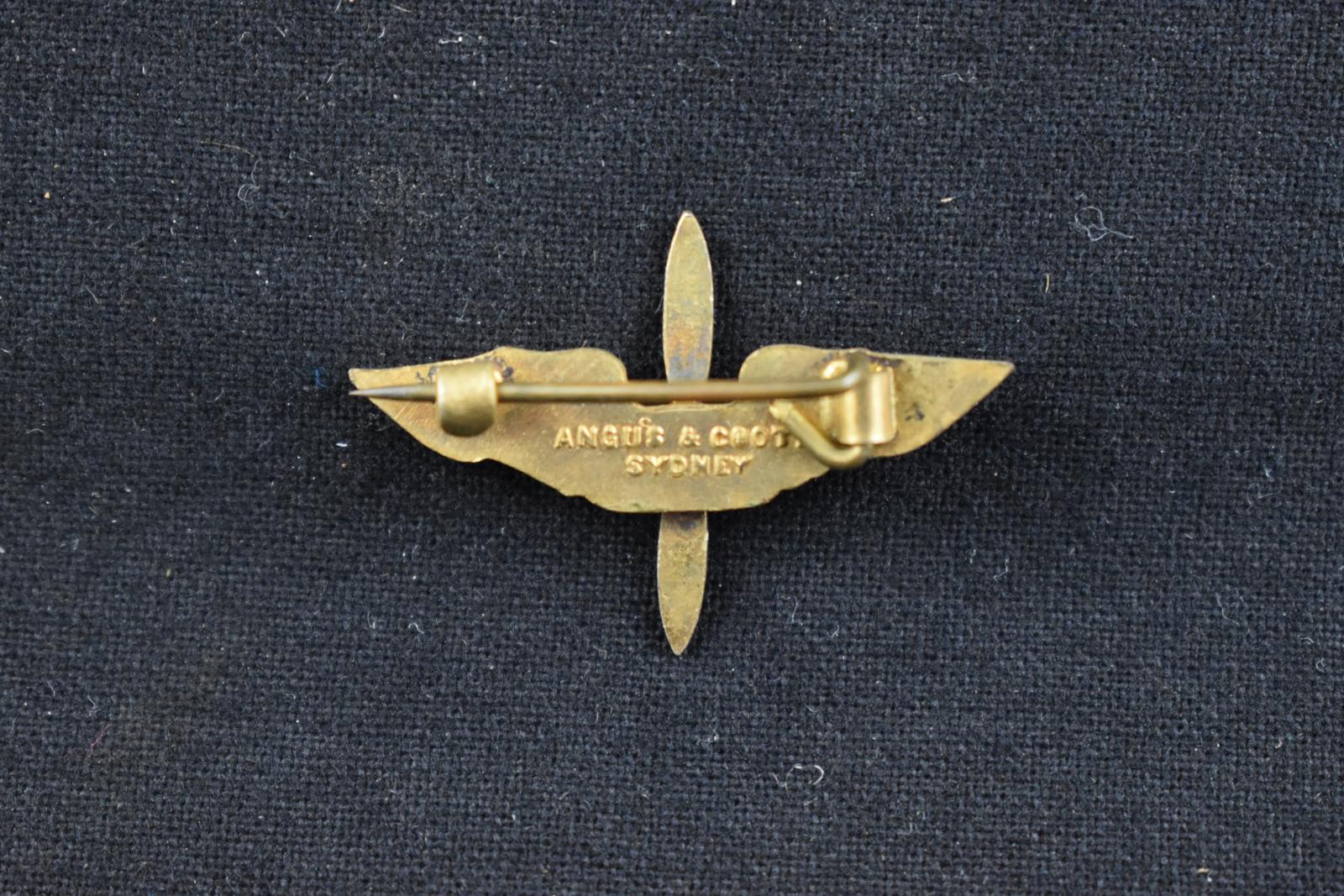 United States Army Air Forces Collar Insignia - back