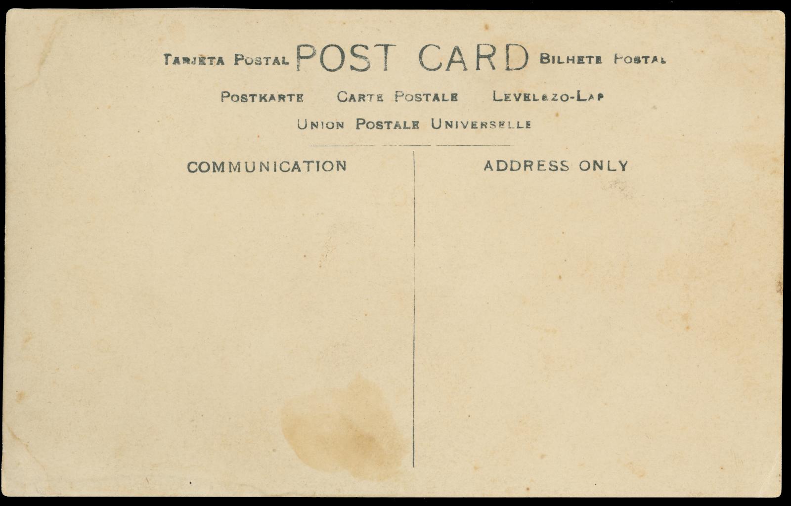 Back of Postcard