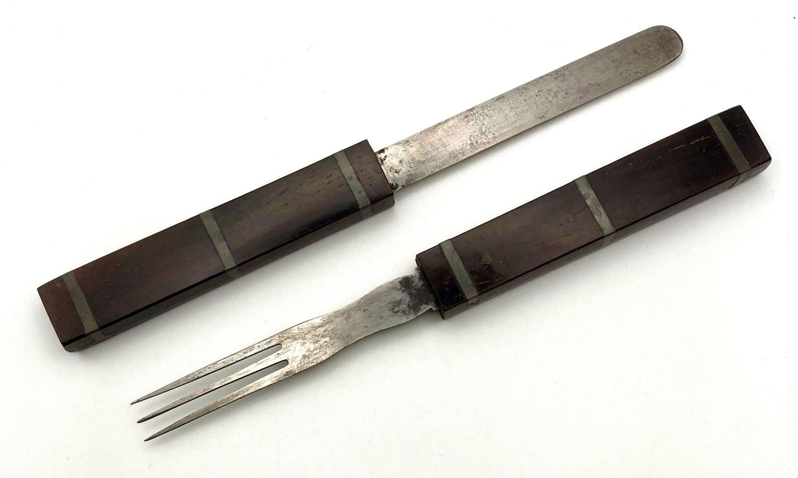 Campaign cutlery set showing knife and fork