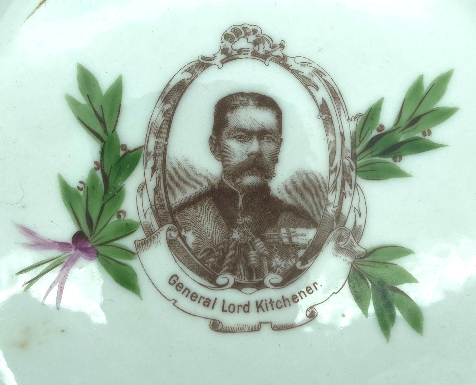 Close-up of General Lord Kitchener plate