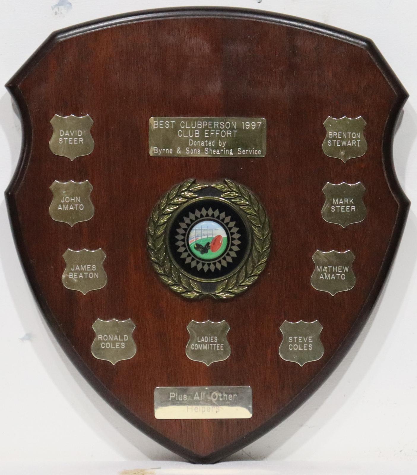 Best Club Person Shield