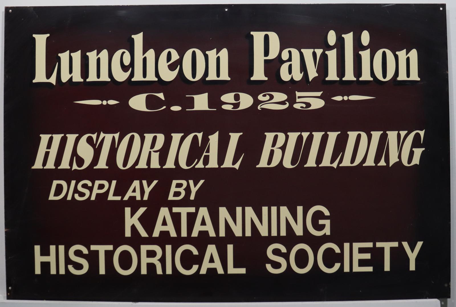 Luncheon Pavilion Sign