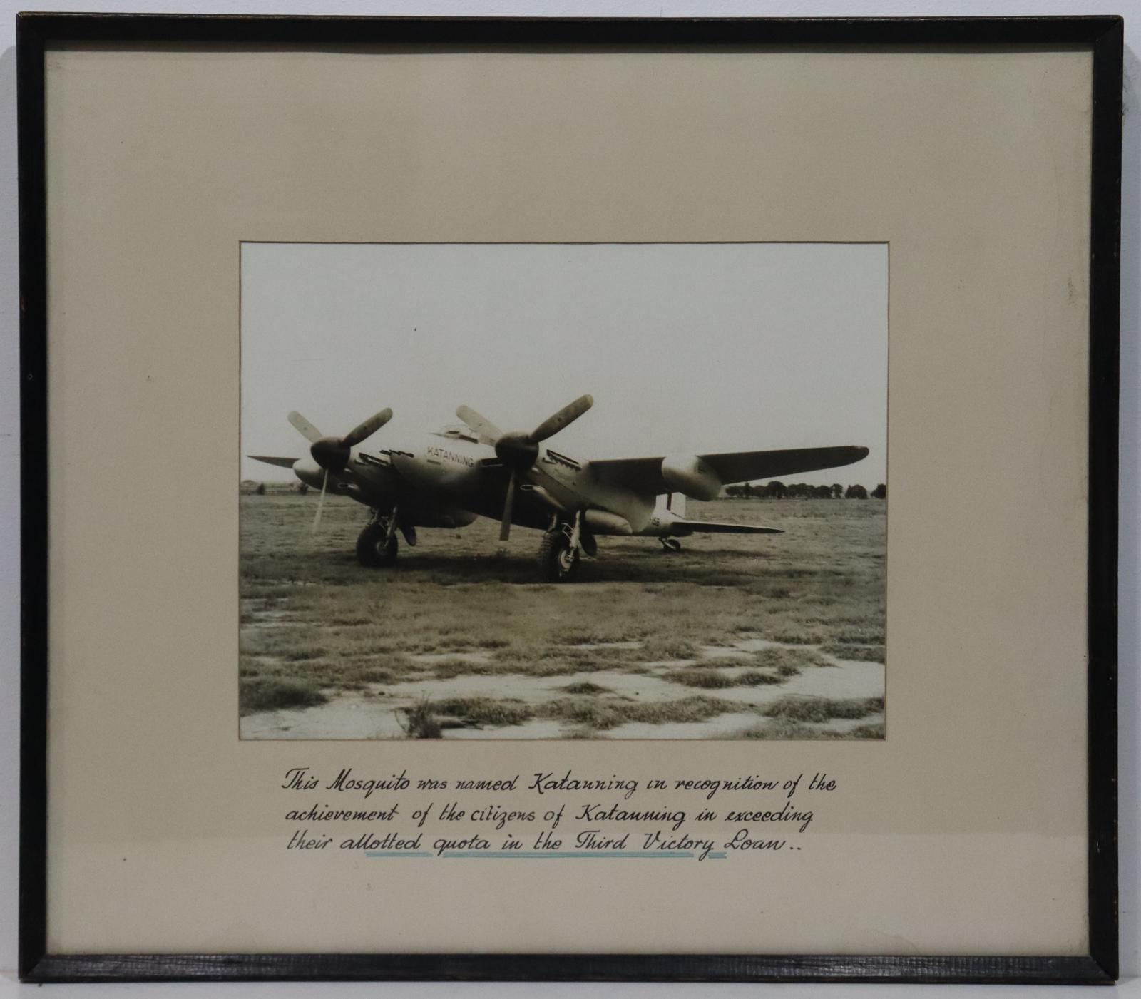 Mosquito Plane Named 'Katanning'