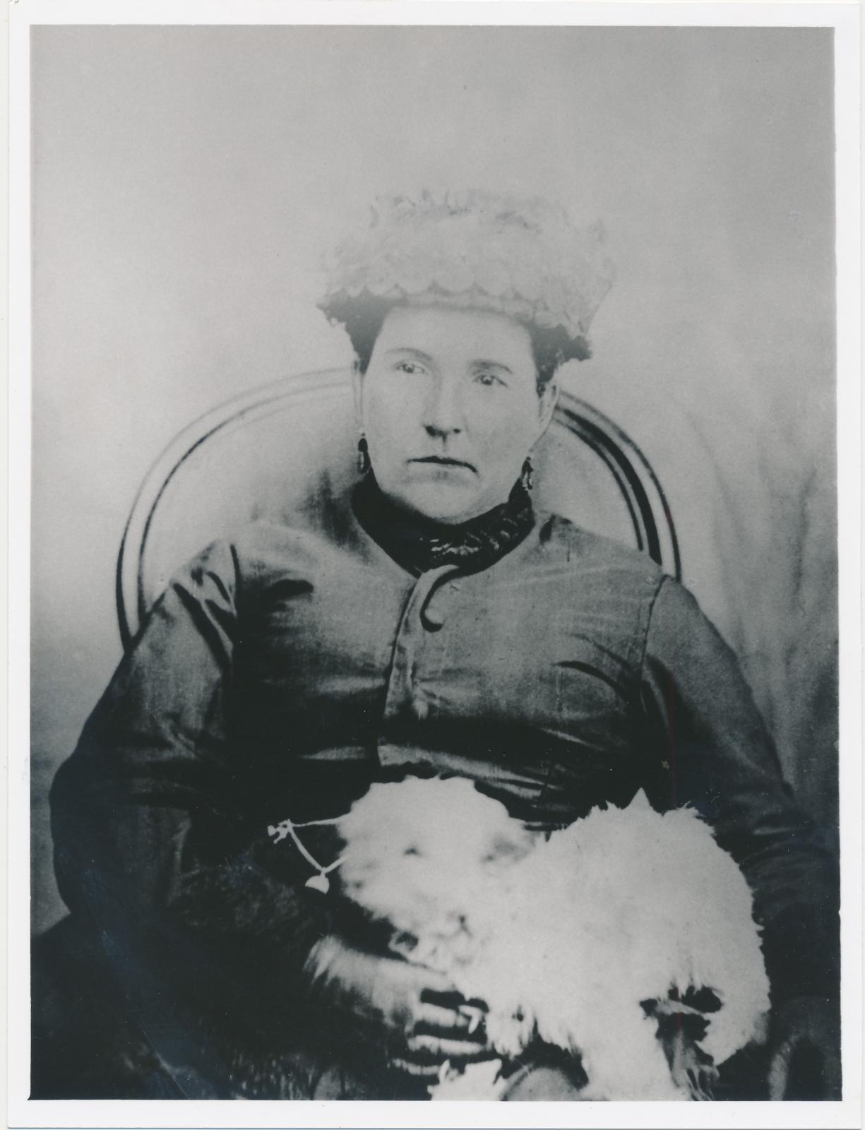 Black and white copy of Mary Anne Adeline Quartermaine nee Knott