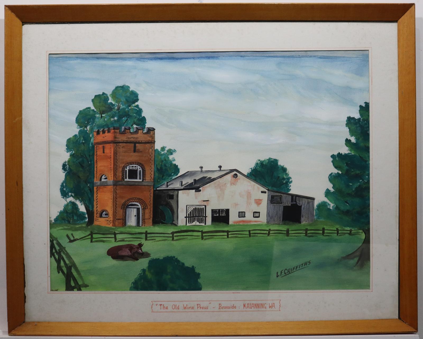 Piesse Winery Framed