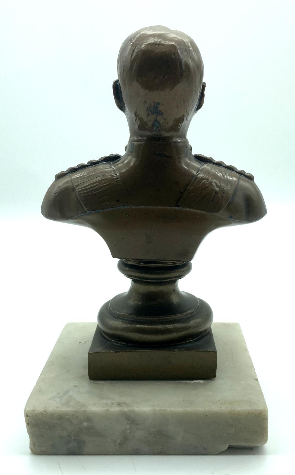 Bronze bust of Lord Kitchener - back view