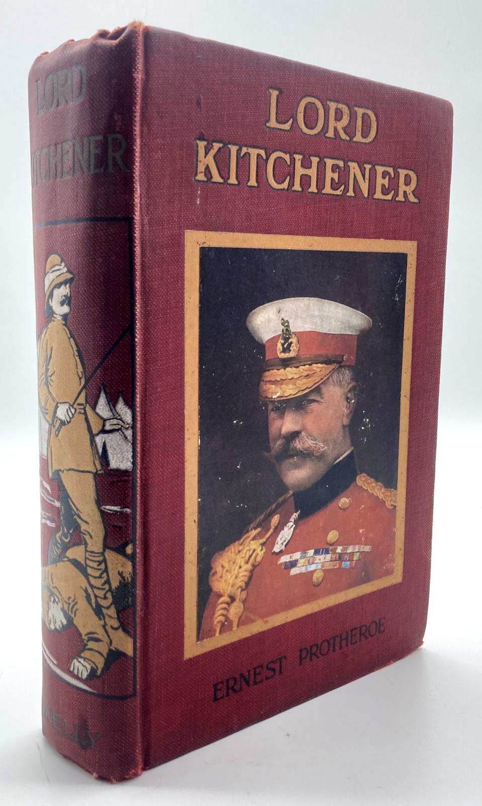 Cover of book about Lord Kitchener showing spine