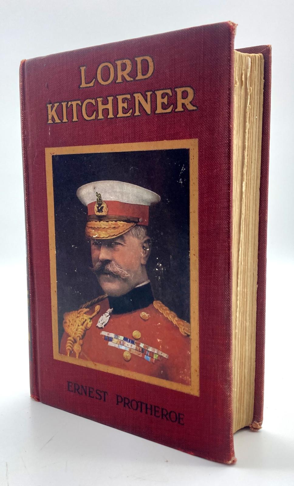 Cover of book about Lord Kitchener showing pages