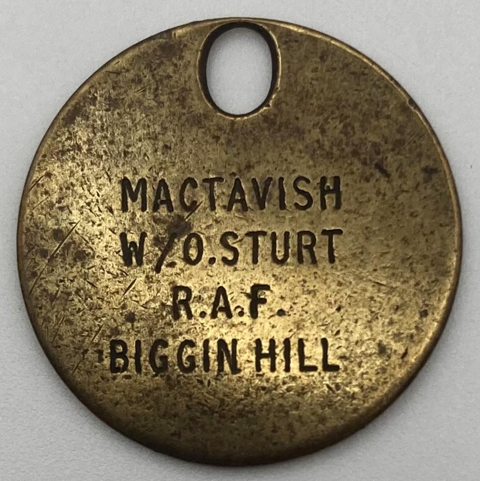 'Canine Defence' dog tag - reverse