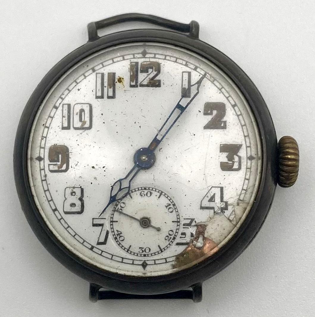 WWI trench watch presented to Harold Evans Barnett