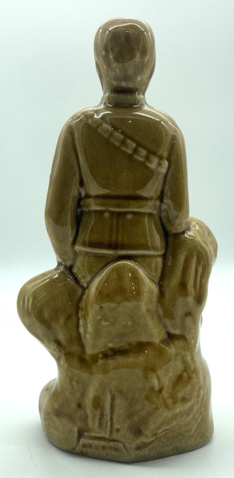 Ceramic figurine of Lord Kitchener - back view