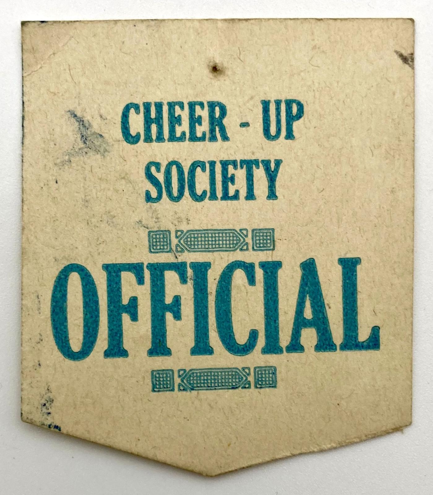 Cheer-Up Society Official fundraising collector's badge