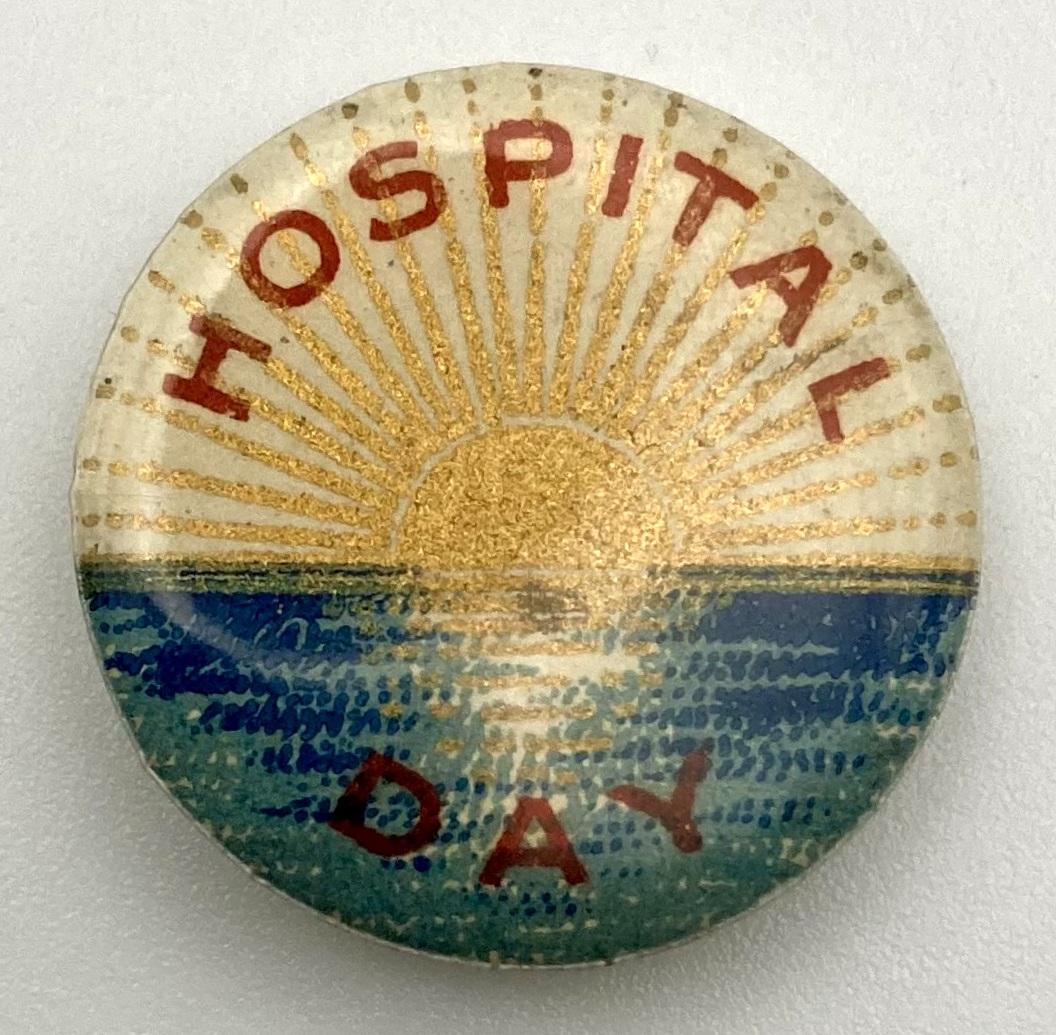 'Hospital Day' fundraising button 1917