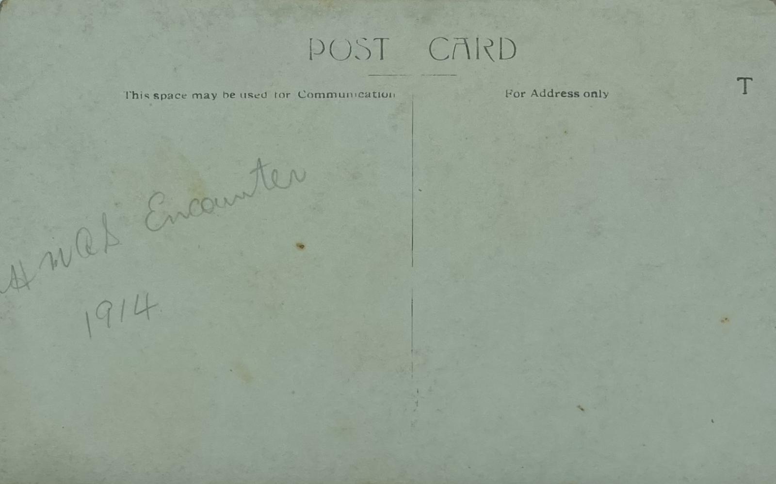 Reverse of Portrait of sailor, H.M.A.S. Encounter, 1914