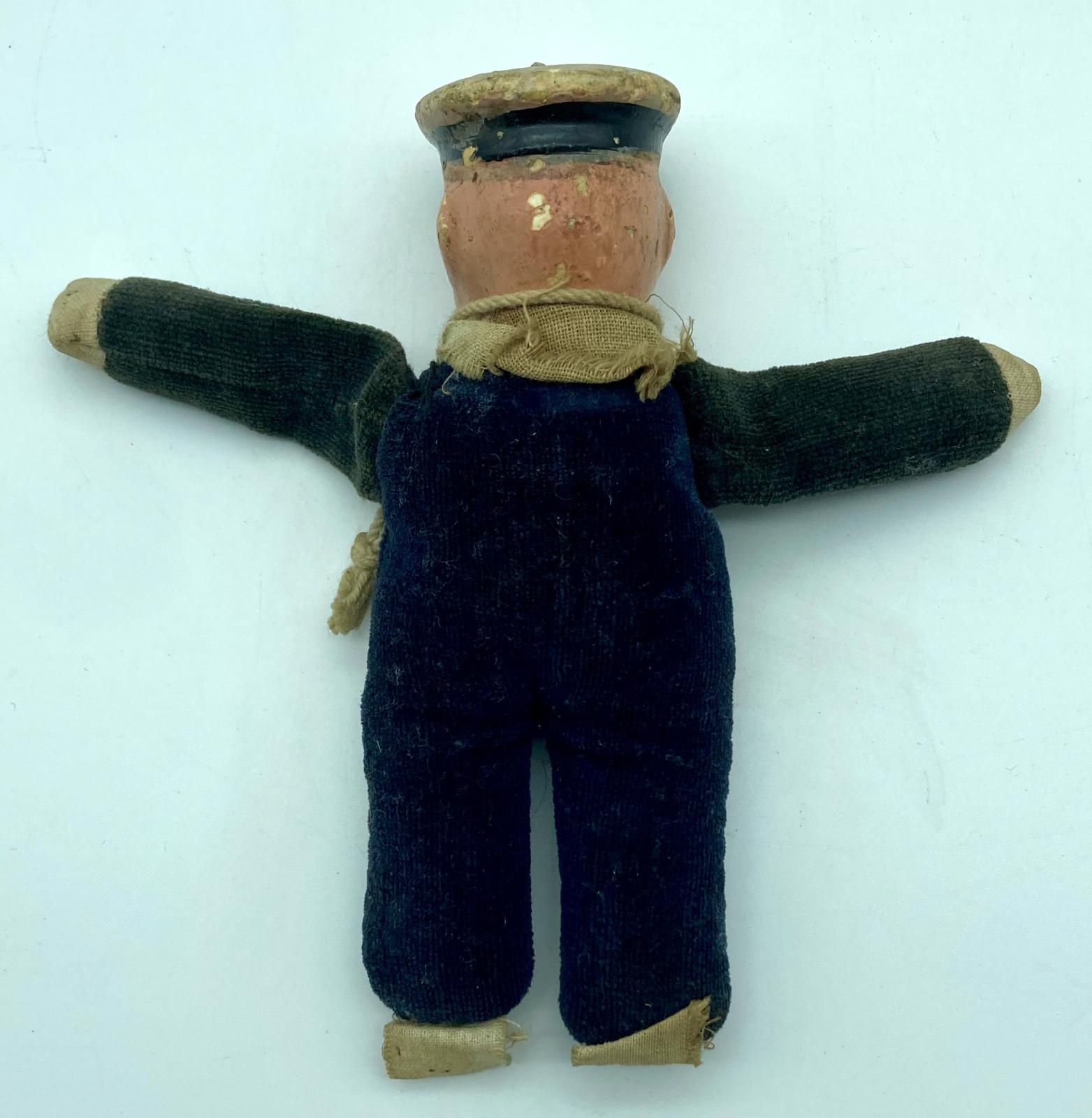 Back of WWI era sailor doll