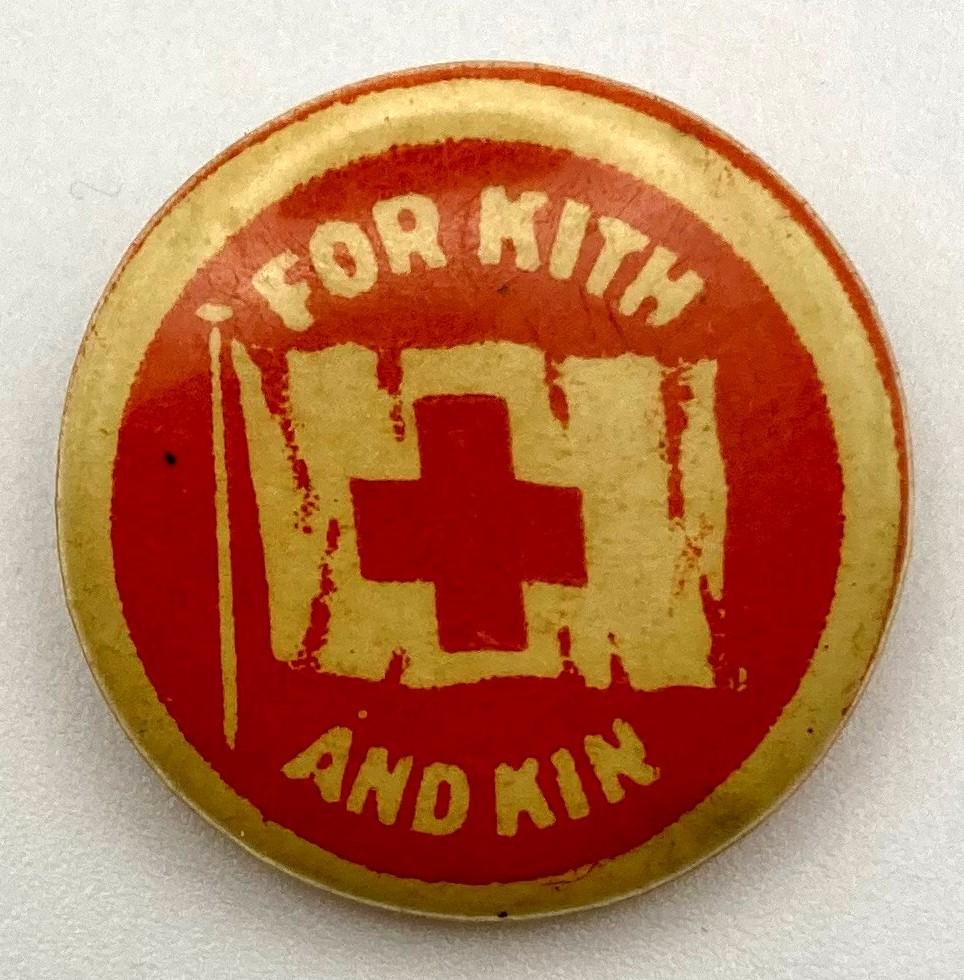 'Red Cross Day' fundraising button 1915