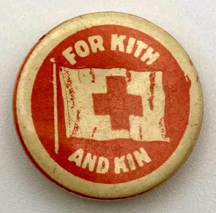 'Red Cross Day' fundraising button 1915 - child