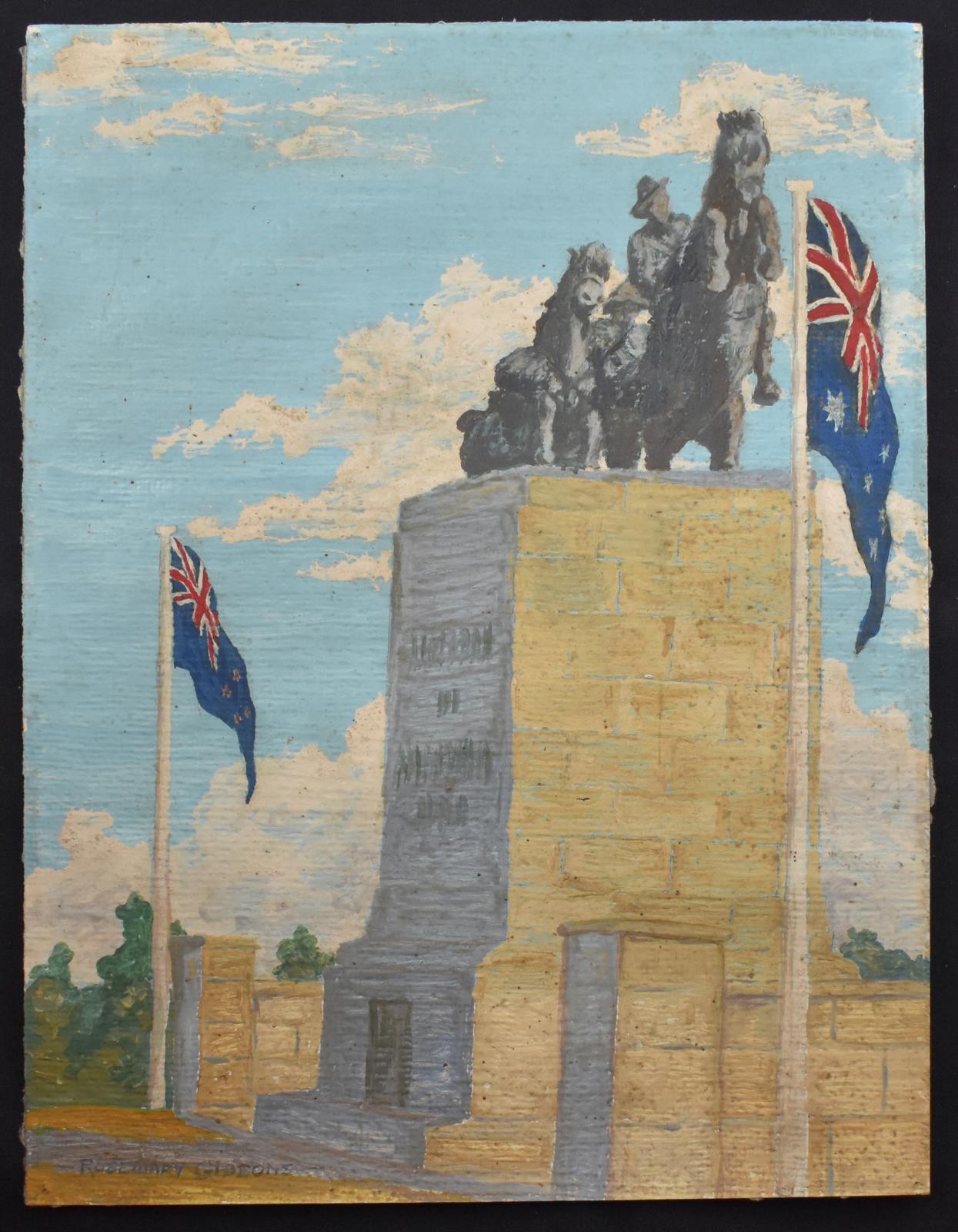 Desert Mounted Corps Memorial Painting