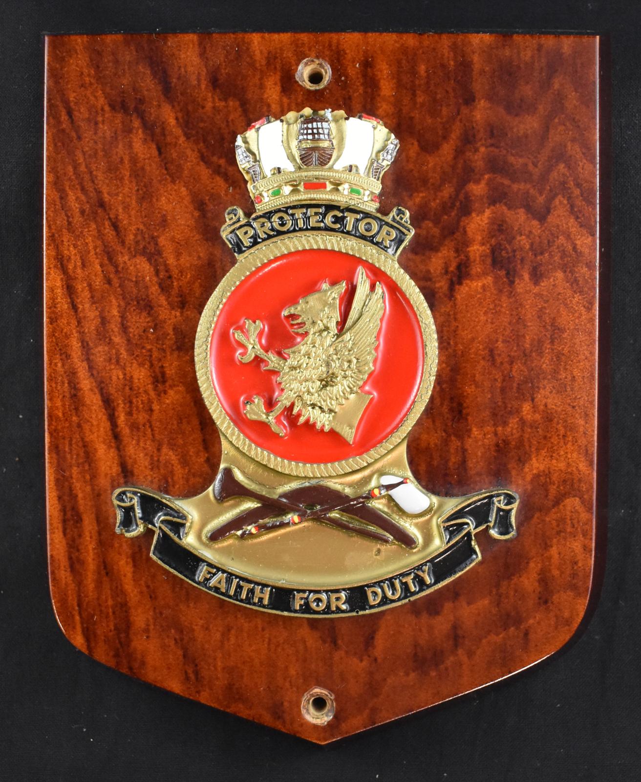 HMAS Protector Plaque