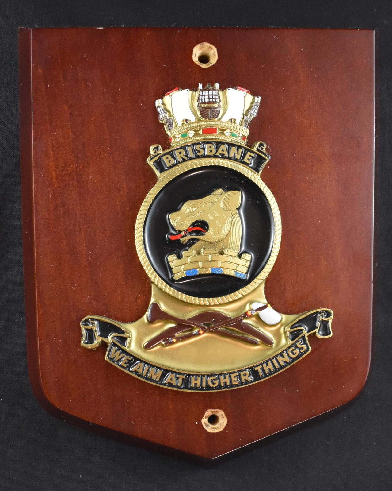 HMAS Brisbane Plaque