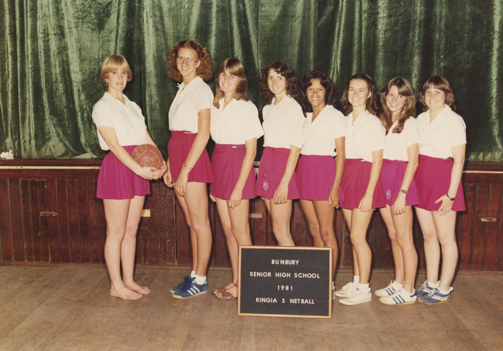 BSHS Kingia 3 Netball 1981