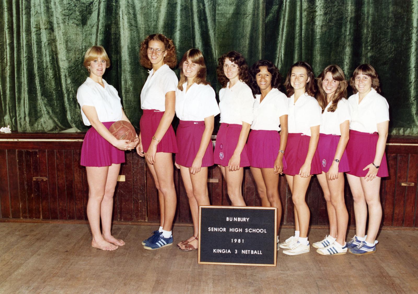 BSHS Kingia 3 Netball 1981