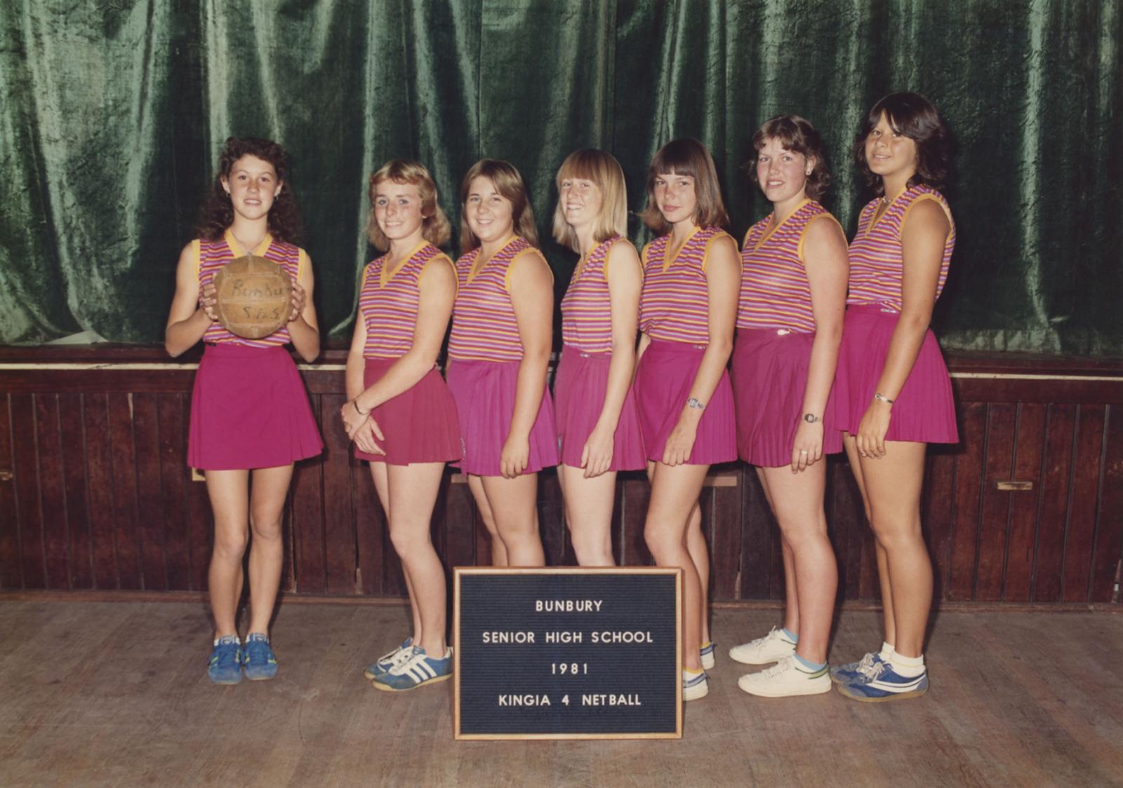 BSHS Kingia 4 Netball 1981