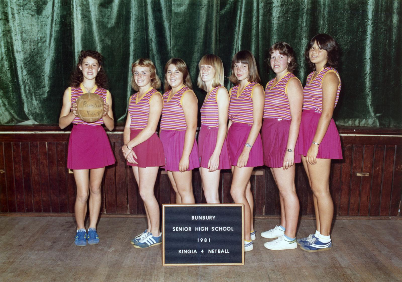 BSHS Kingia 4 Netball 1981