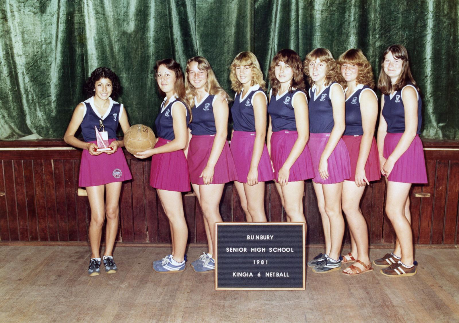 BSHS Kingia 6 Netball 1981