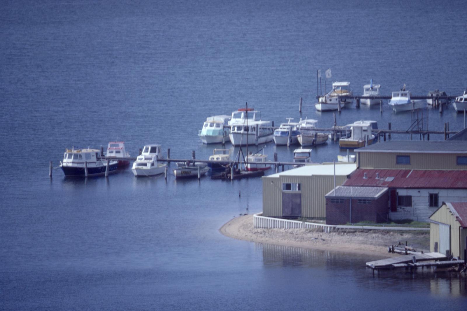 Boats moored near Bunbury