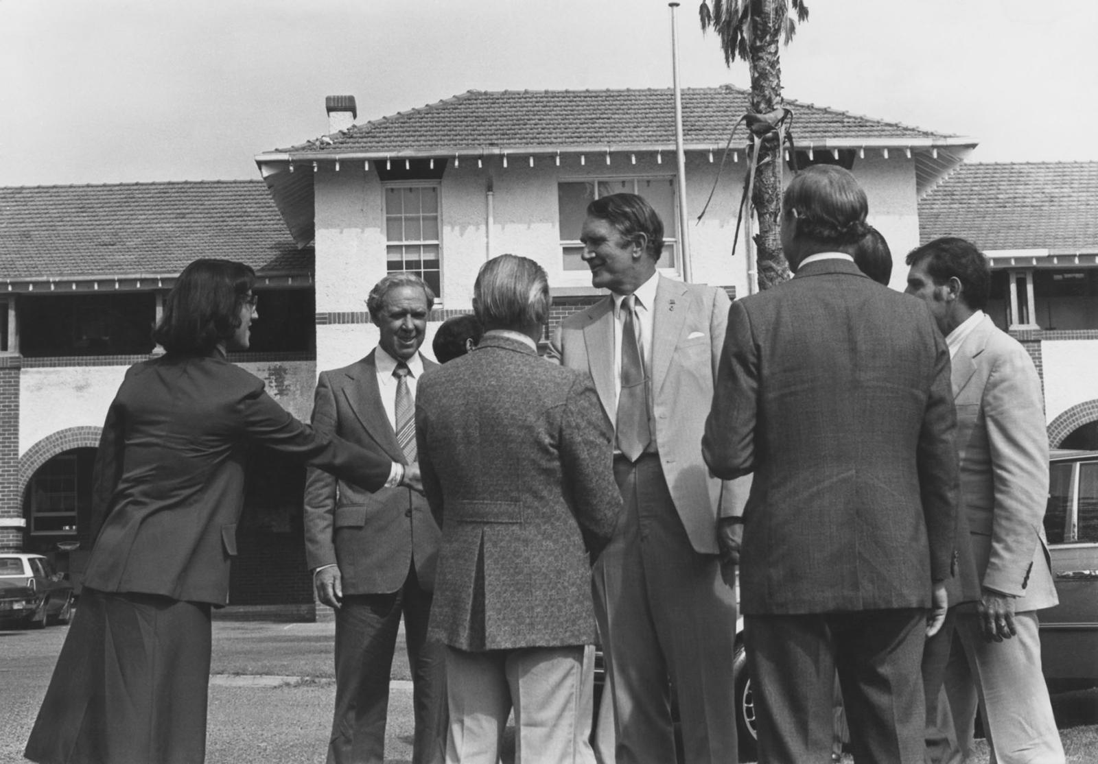 Prime Minister Malcolm Fraser Visits BHS 1979