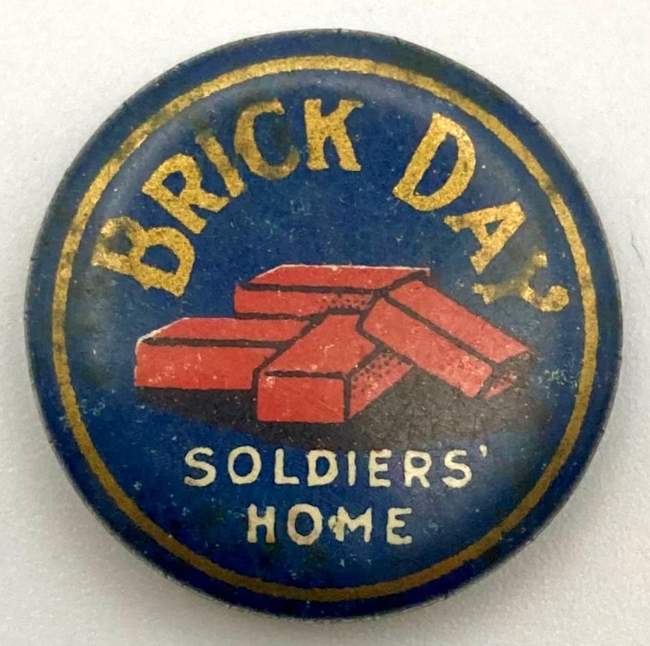 'Brick Day Soldiers' Home' appeal fundraising button