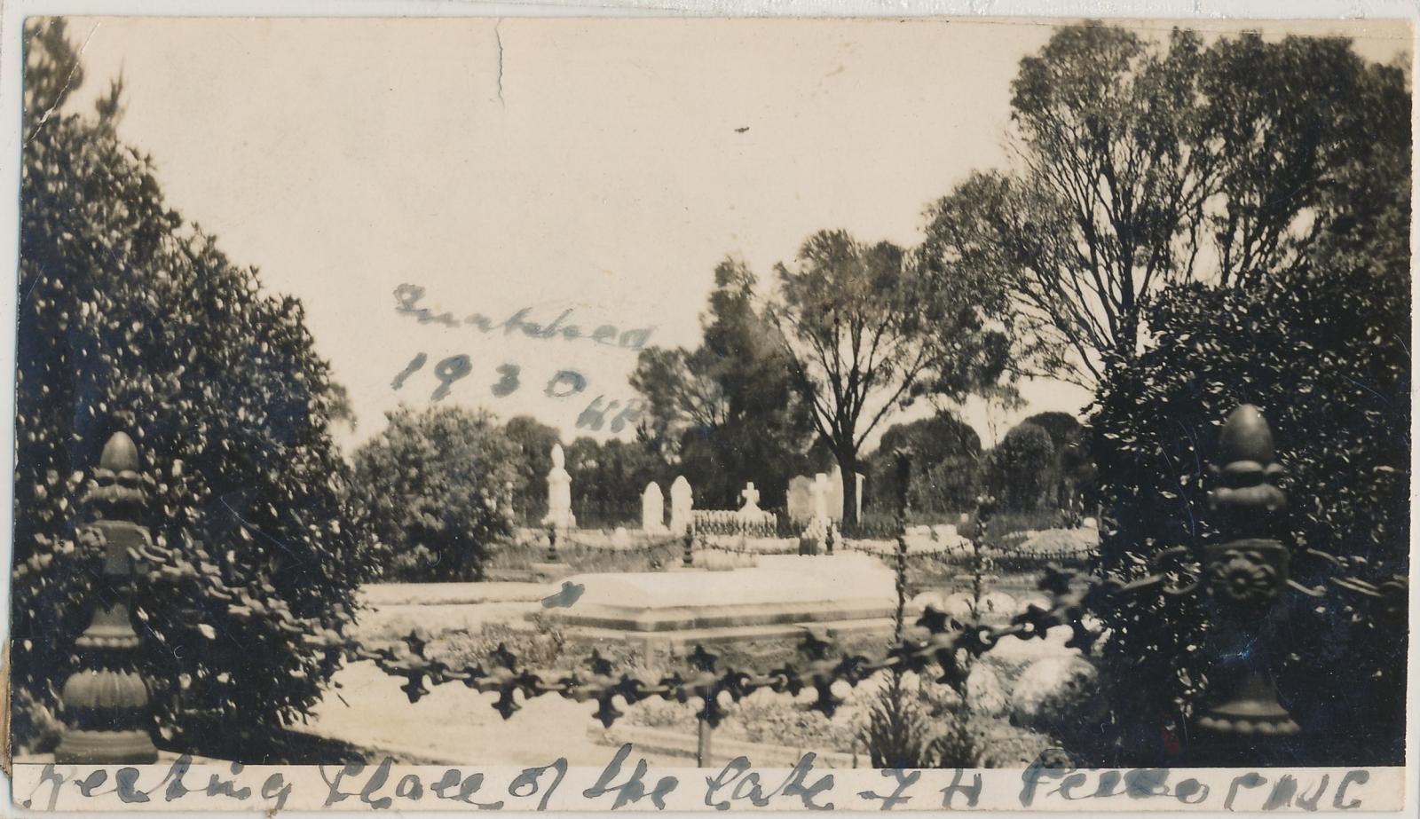 Grave of Hon. F.H. Piesse