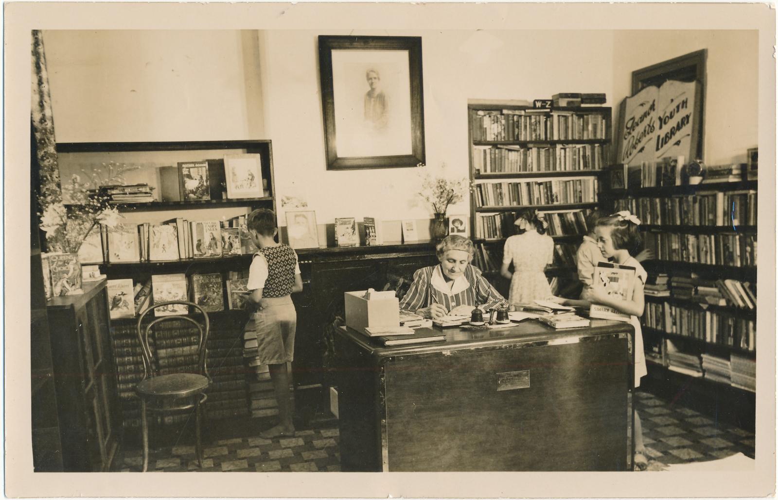 Opening day at Eleanor Roberts Youth Library