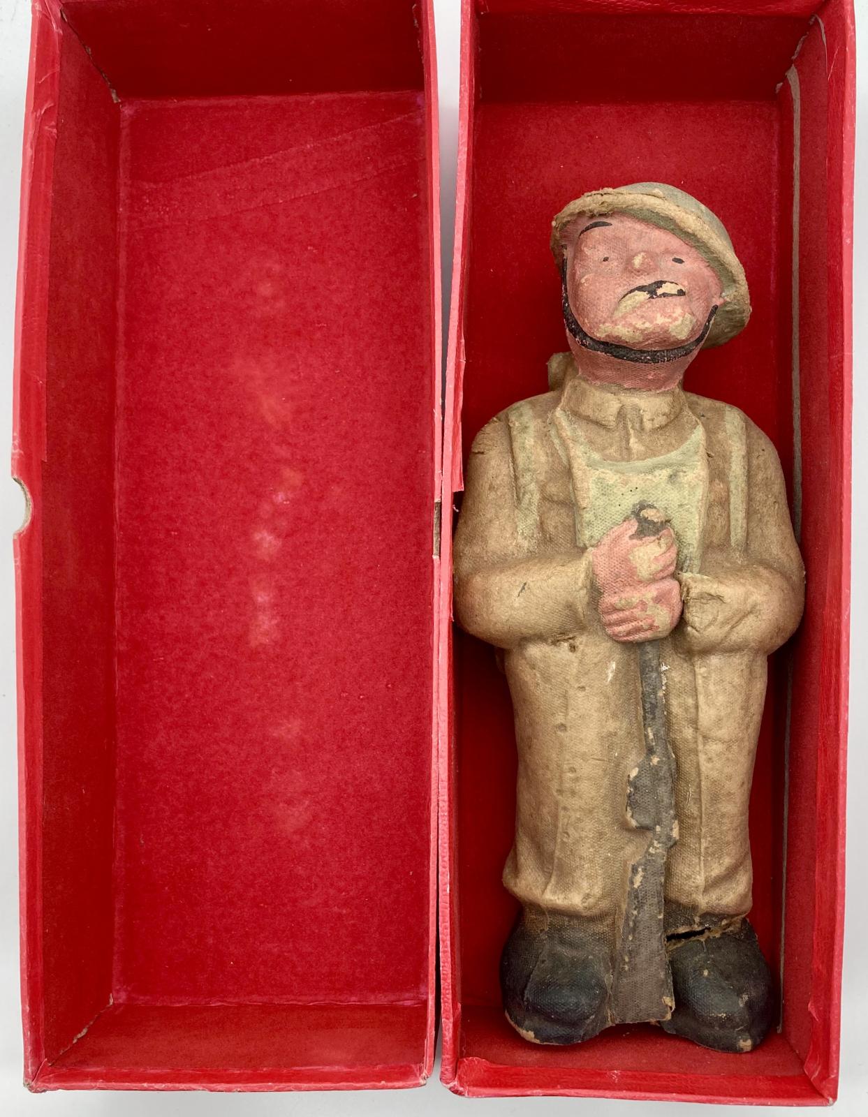 Bruce Bairnsfather 'Old Bill' fibre figurine in original box