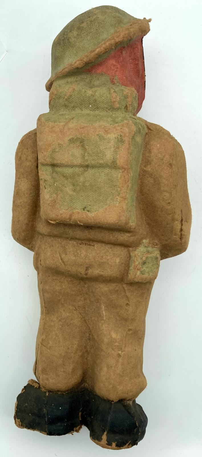 Back view of Bruce Bairnsfather 'Old Bill' fibre figurine 