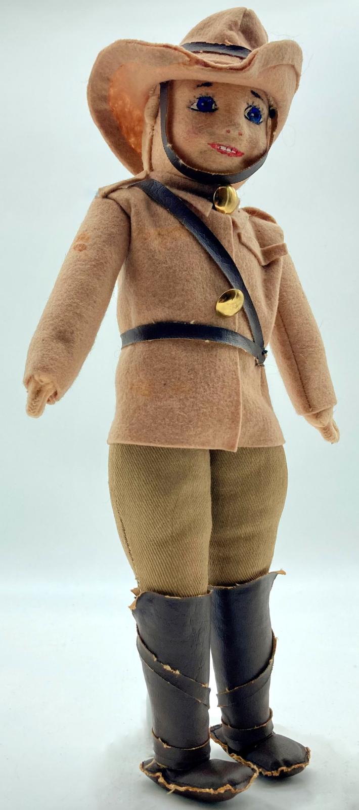 Australian Light Horseman doll - side view