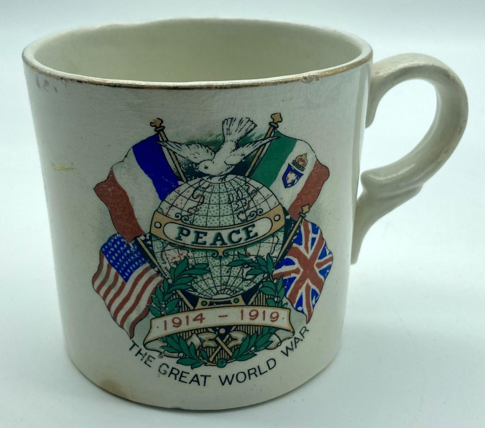 Peace Mug celebrating the end of the Great War