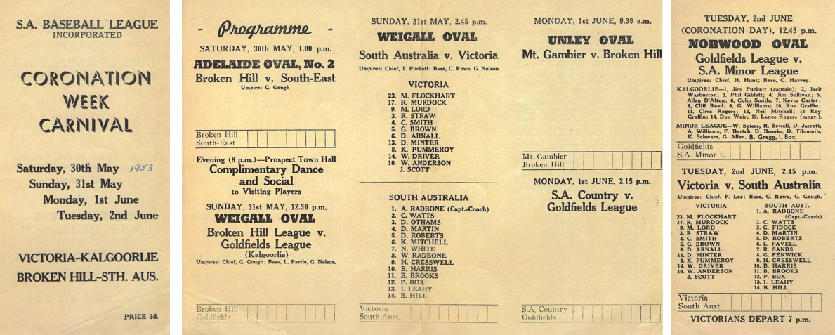 1953 Coronation Week Carnival program