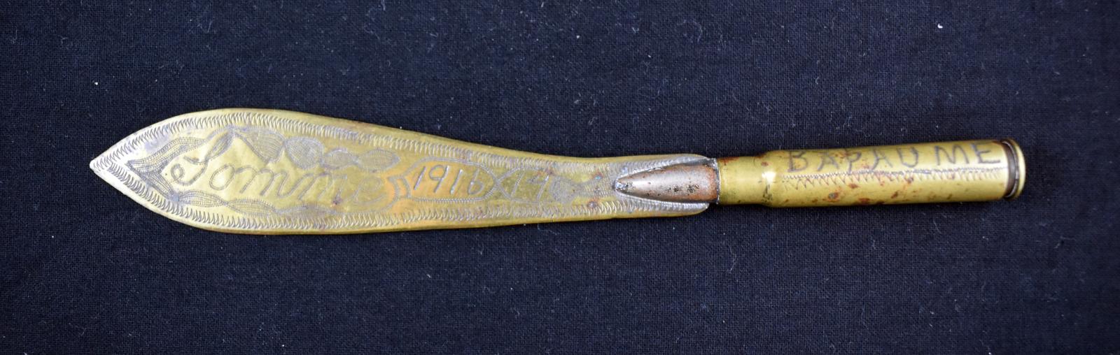 Trench art Knife