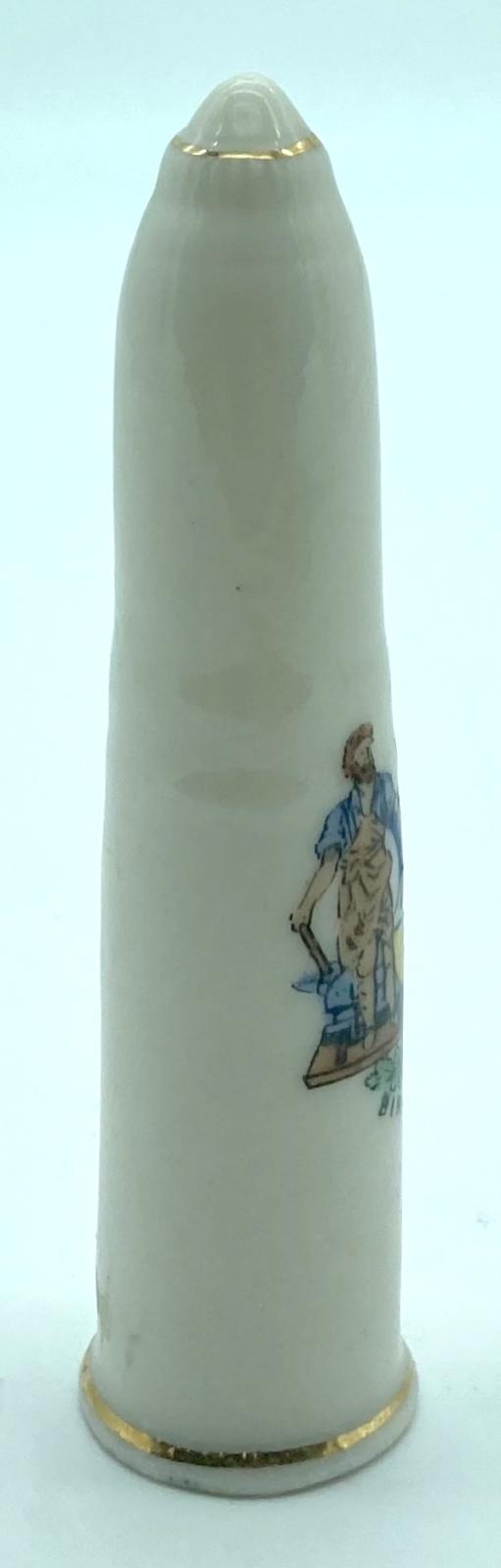 Arcadian China crested ware - anti-aircraft shell - other side view